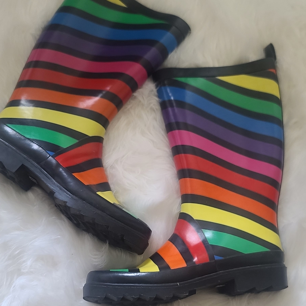 Esprit Vintage Rainbow Rain Boots